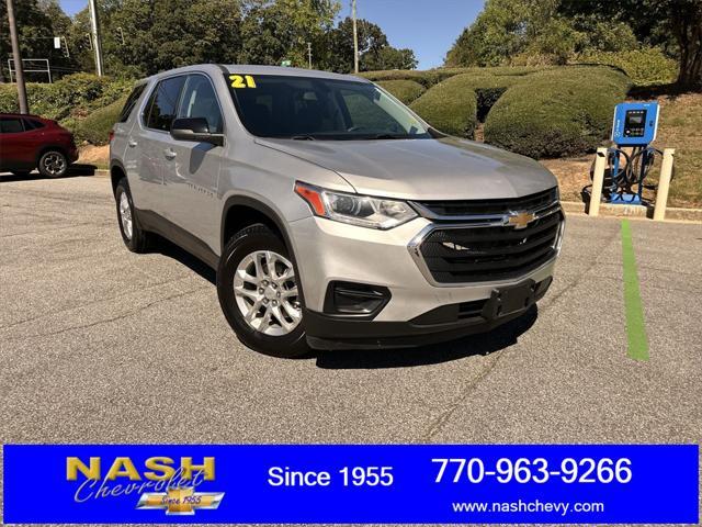 used 2021 Chevrolet Traverse car, priced at $25,490