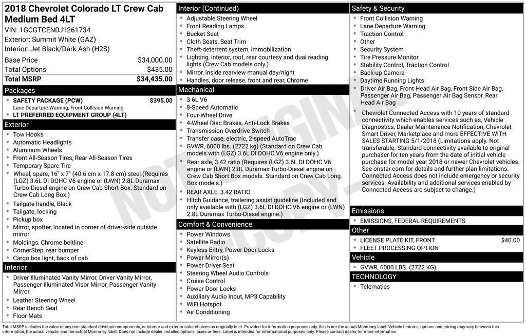 used 2018 Chevrolet Colorado car, priced at $16,790
