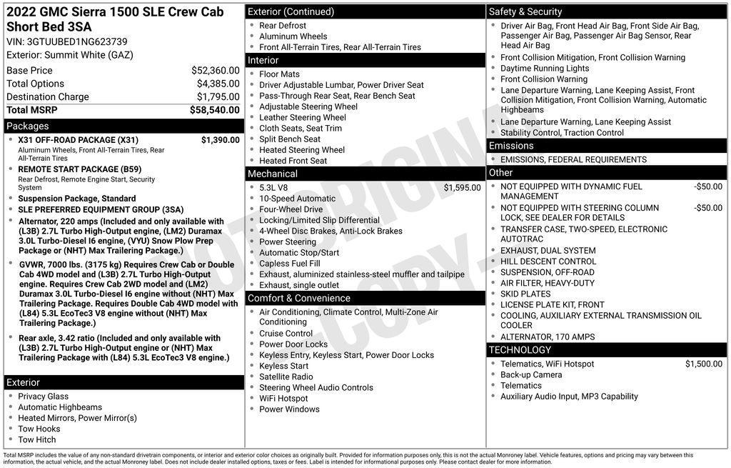 used 2022 GMC Sierra 1500 car, priced at $37,490