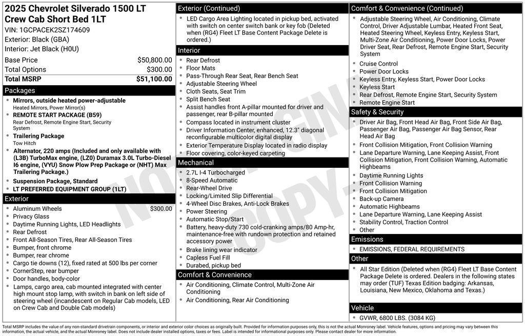 new 2025 Chevrolet Silverado 1500 car, priced at $38,912