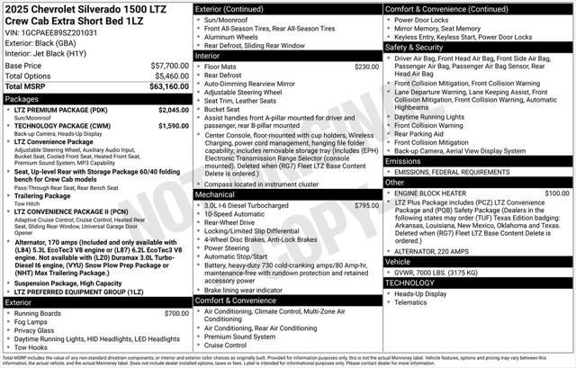 new 2025 Chevrolet Silverado 1500 car, priced at $55,835