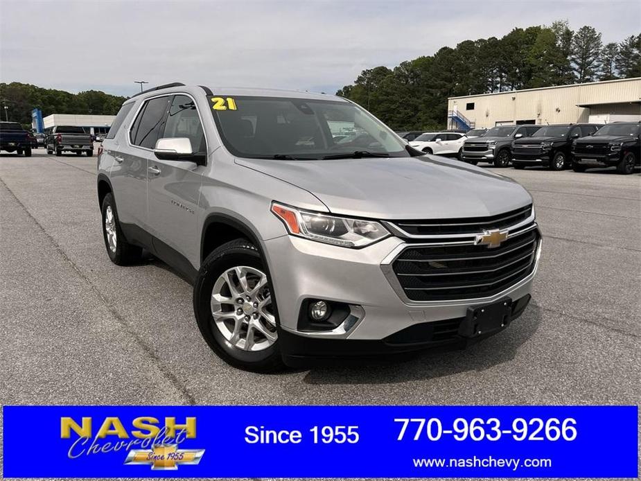 used 2021 Chevrolet Traverse car, priced at $27,490