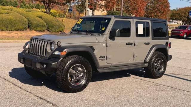 used 2021 Jeep Wrangler Unlimited car, priced at $31,790