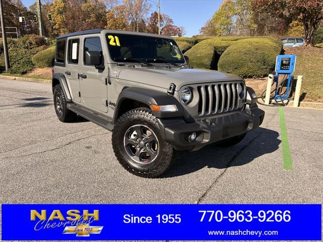 used 2021 Jeep Wrangler Unlimited car, priced at $31,790