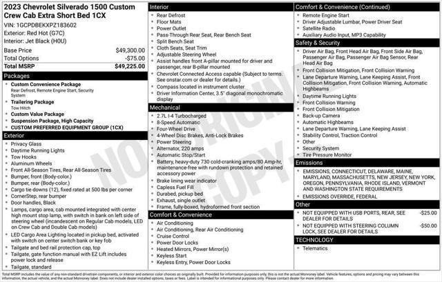 used 2023 Chevrolet Silverado 1500 car, priced at $35,390
