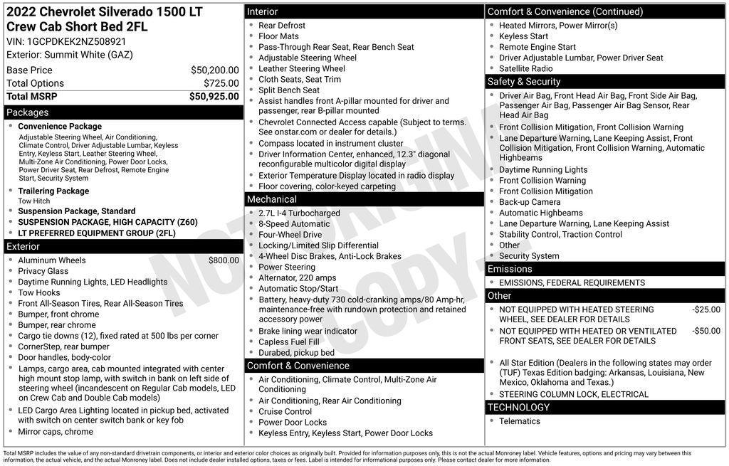 used 2022 Chevrolet Silverado 1500 car, priced at $35,590