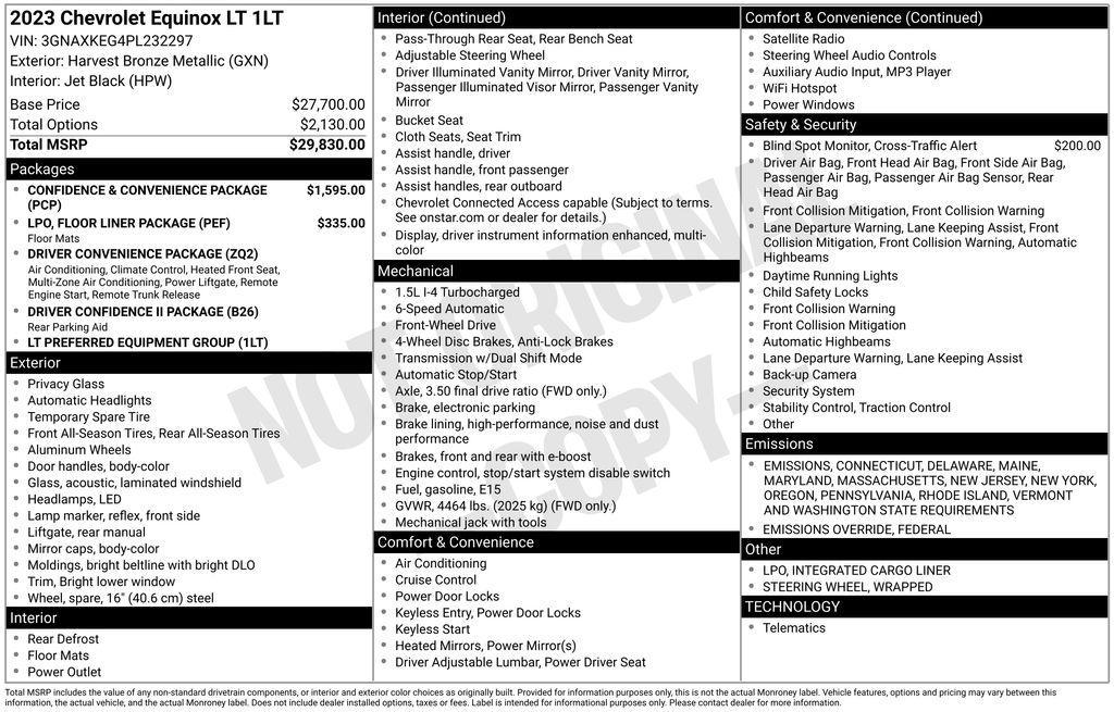 used 2023 Chevrolet Equinox car, priced at $23,990