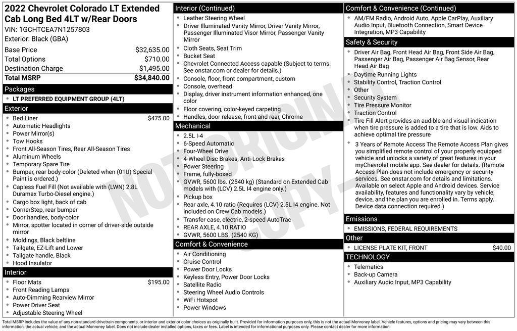 used 2022 Chevrolet Colorado car, priced at $23,990