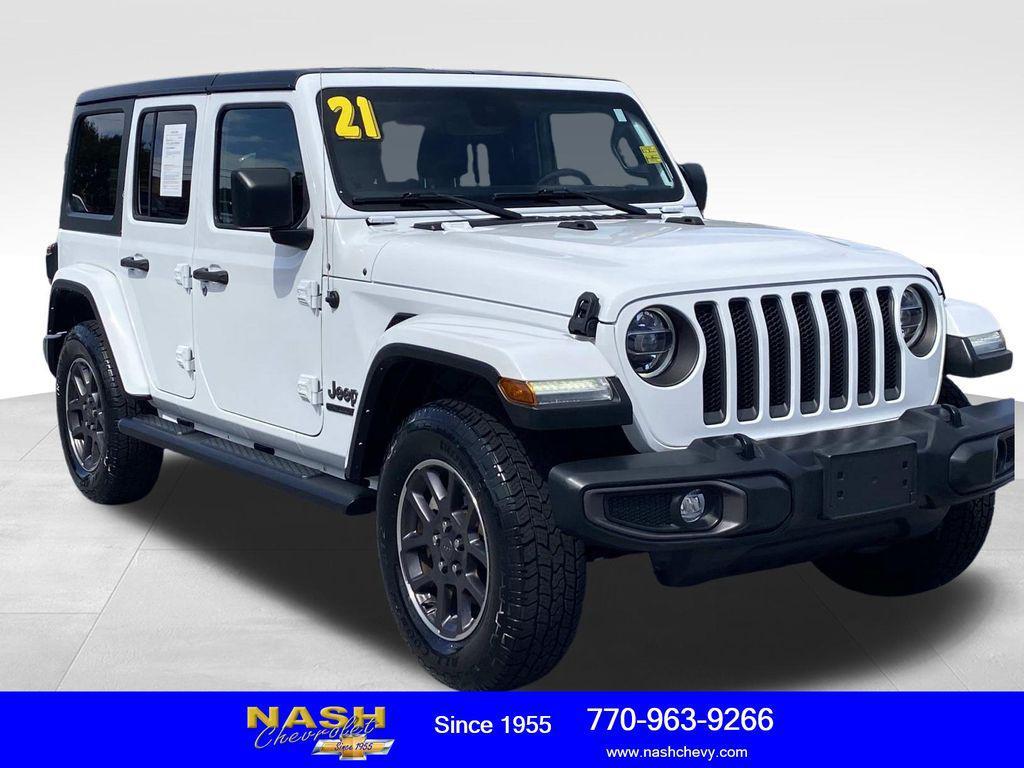 used 2021 Jeep Wrangler Unlimited car, priced at $27,490