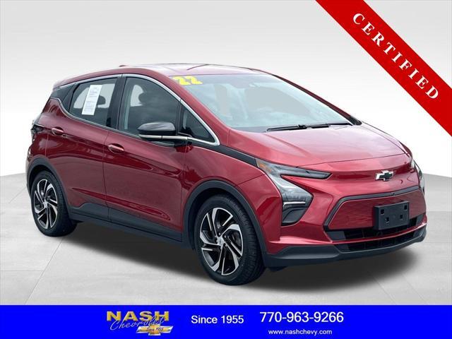 used 2022 Chevrolet Bolt EV car, priced at $17,190