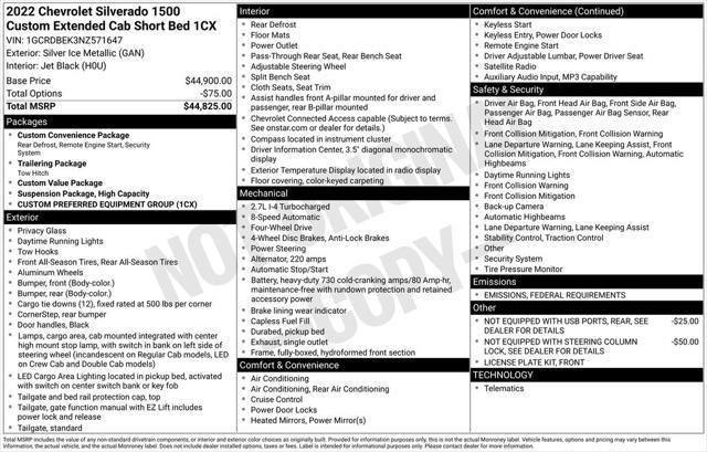 used 2022 Chevrolet Silverado 1500 car, priced at $32,590