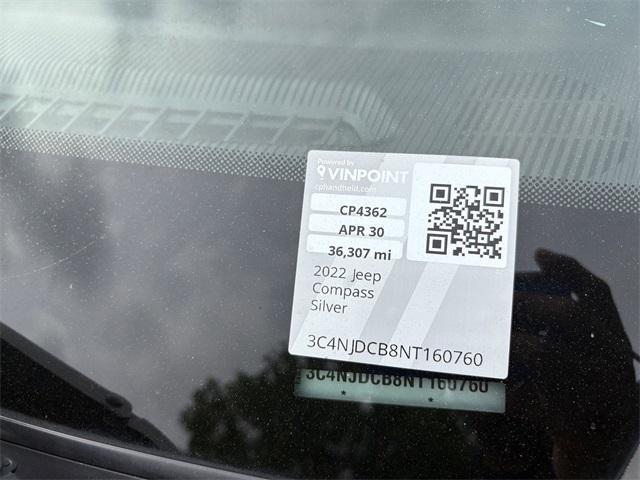 used 2022 Jeep Compass car, priced at $21,491
