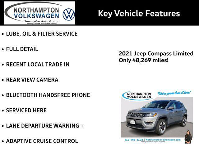 used 2021 Jeep Compass car, priced at $21,387