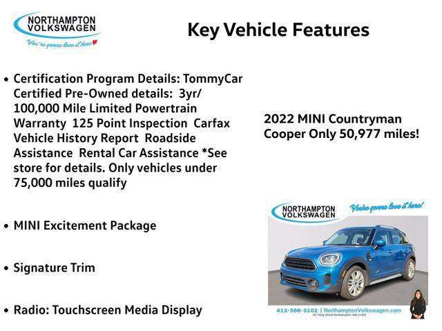 used 2022 MINI Countryman car, priced at $22,156