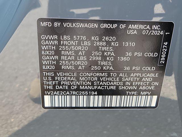 new 2024 Volkswagen Atlas Cross Sport car, priced at $43,000