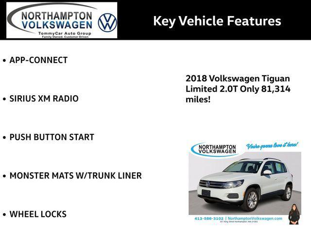 used 2018 Volkswagen Tiguan Limited car, priced at $15,993