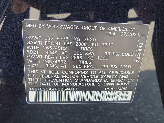 new 2024 Volkswagen Atlas Cross Sport car, priced at $45,000