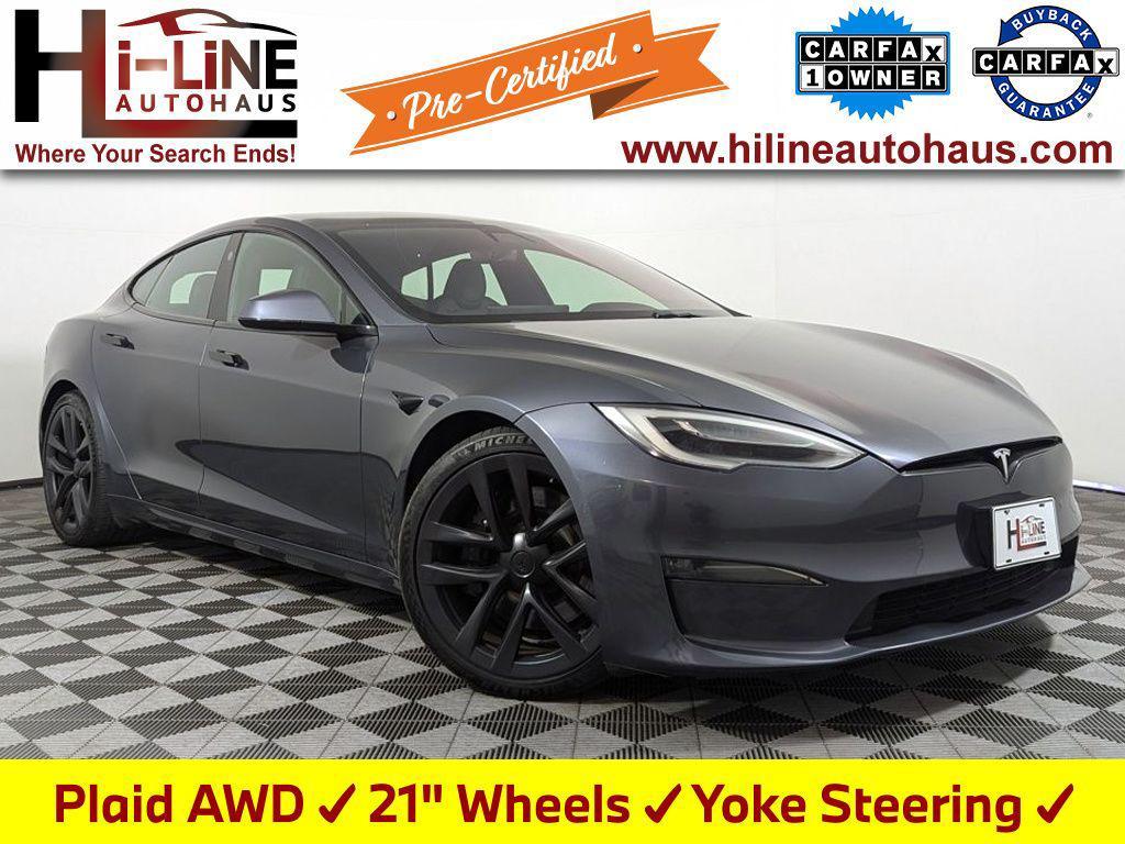 used 2021 Tesla Model S car, priced at $55,397