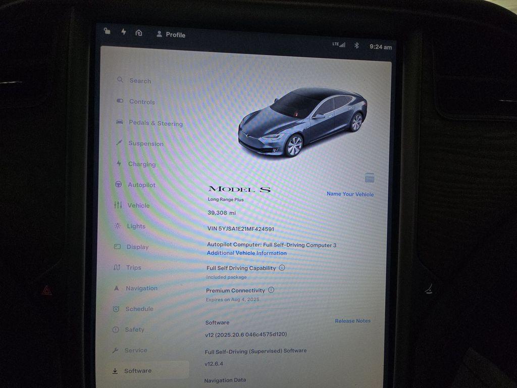 used 2021 Tesla Model S car, priced at $39,835
