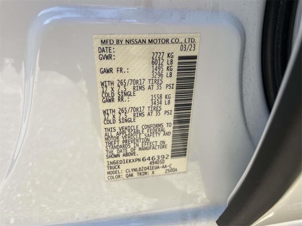 used 2023 Nissan Frontier car, priced at $34,999