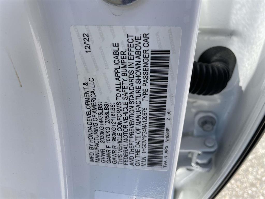 used 2022 Honda Accord car, priced at $25,555