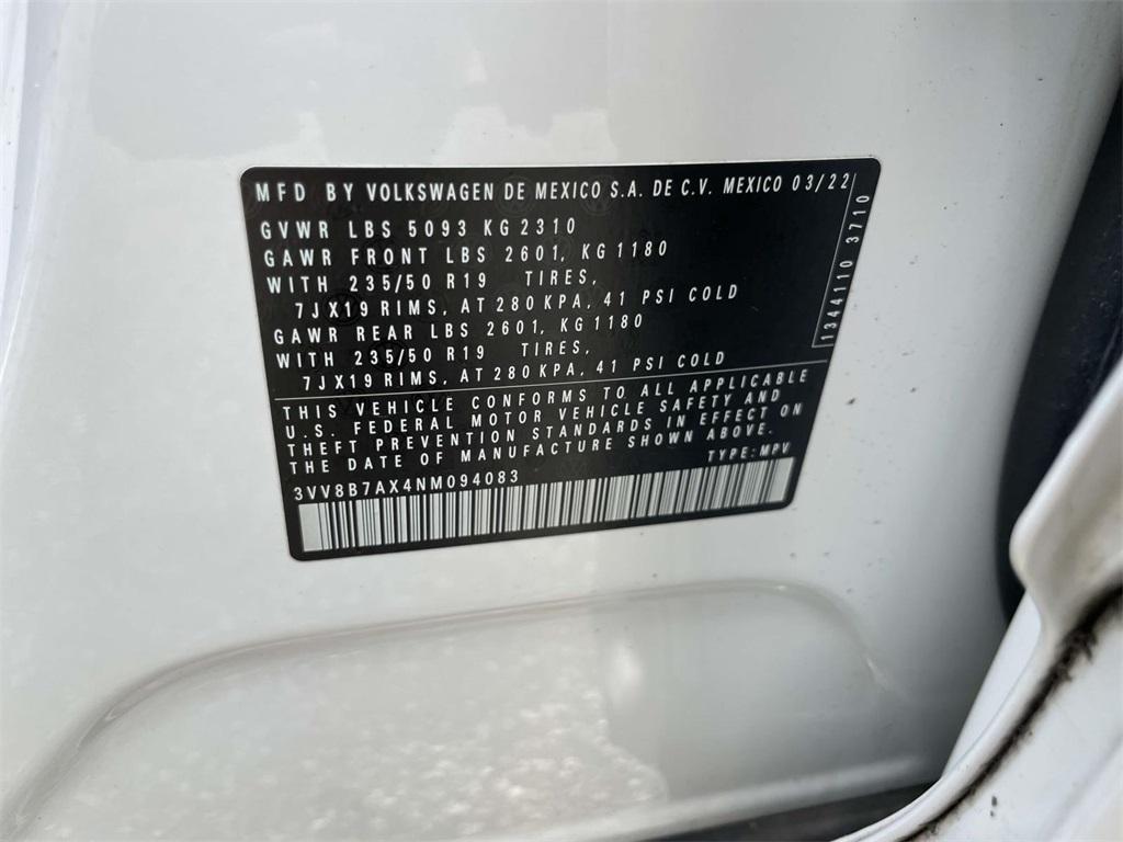 used 2022 Volkswagen Tiguan car, priced at $25,038