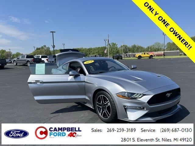 used 2021 Ford Mustang car, priced at $26,713