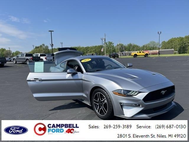 used 2021 Ford Mustang car, priced at $26,713