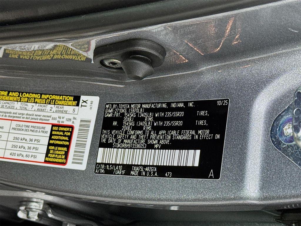 new 2026 Toyota Highlander car, priced at $55,723