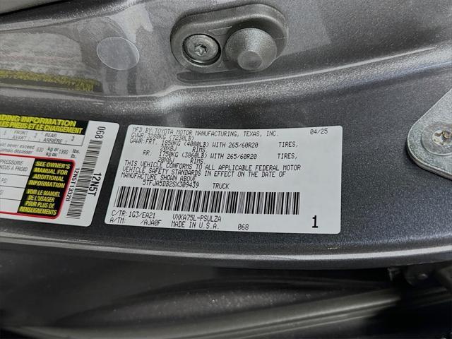new 2025 Toyota Tundra car, priced at $62,213