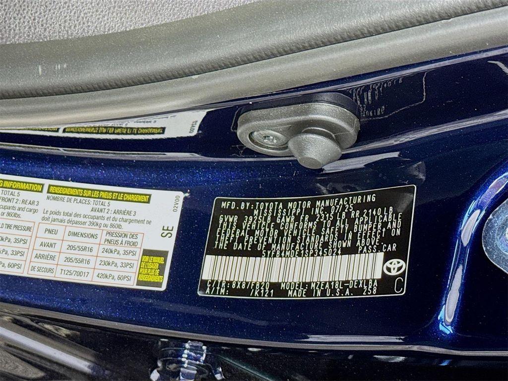 new 2025 Toyota Corolla car, priced at $25,947