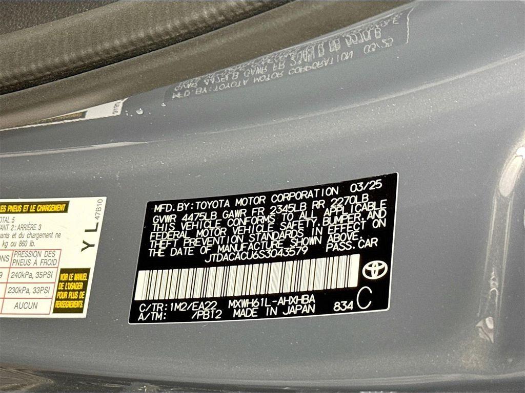 new 2025 Toyota Prius Plug-In Hybrid car, priced at $44,143