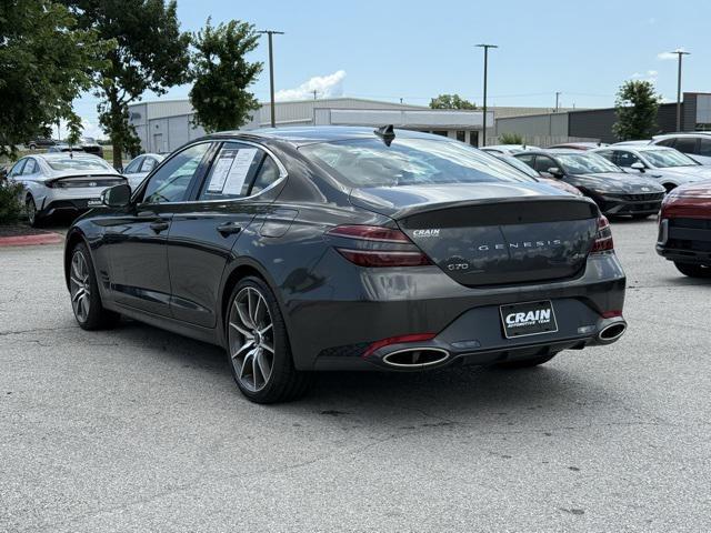 used 2025 Genesis G70 car, priced at $35,500