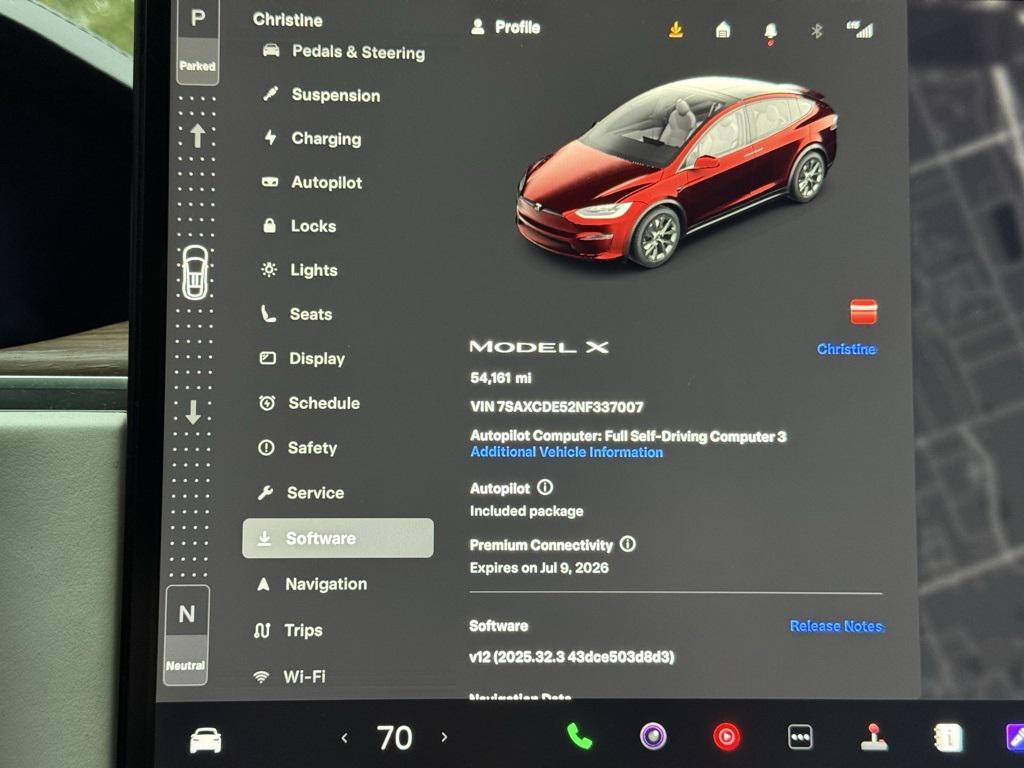 used 2022 Tesla Model X car, priced at $45,295