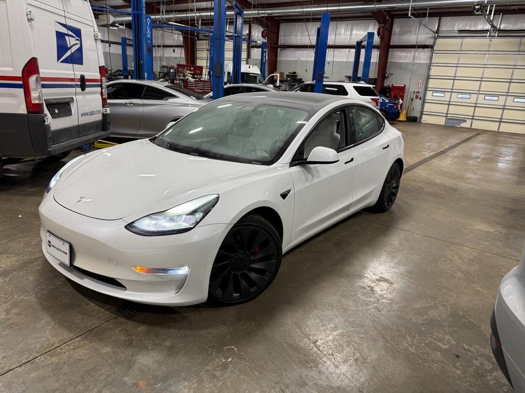 used 2021 Tesla Model 3 car, priced at $28,500