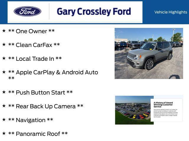 used 2022 Jeep Renegade car, priced at $21,500