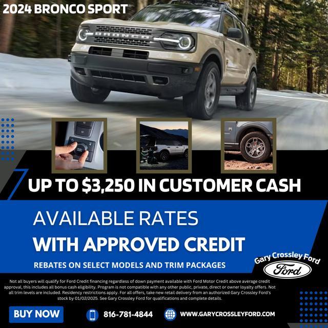 new 2024 Ford Bronco Sport car, priced at $29,750