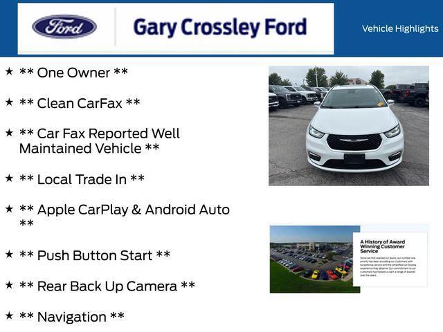 used 2022 Chrysler Pacifica car, priced at $34,000