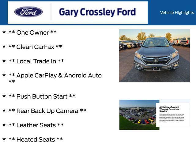used 2016 Honda CR-V car, priced at $19,000