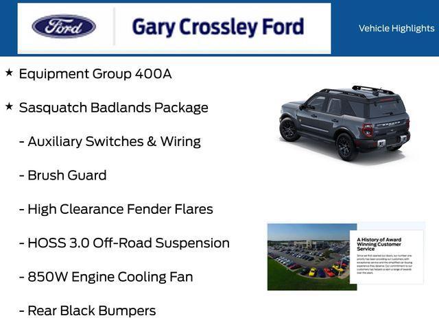 new 2025 Ford Bronco Sport car, priced at $43,510
