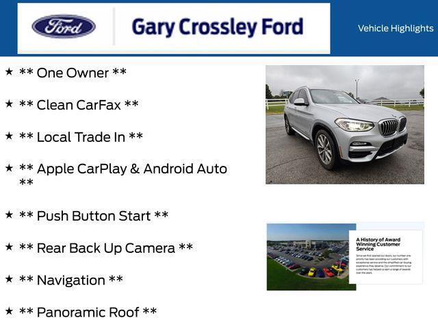 used 2018 BMW X3 car, priced at $15,000