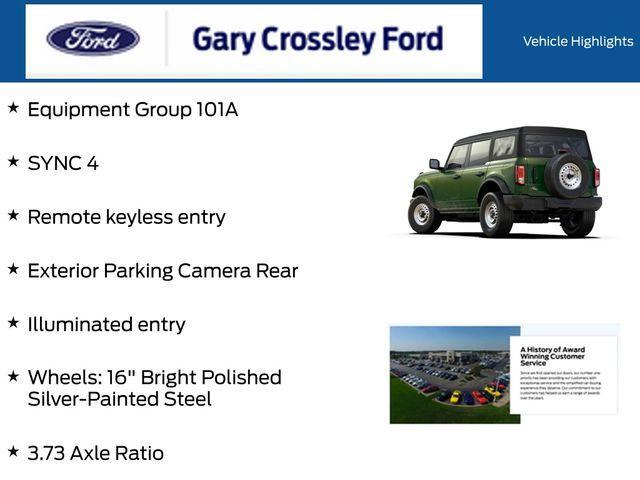 new 2025 Ford Bronco car, priced at $41,821