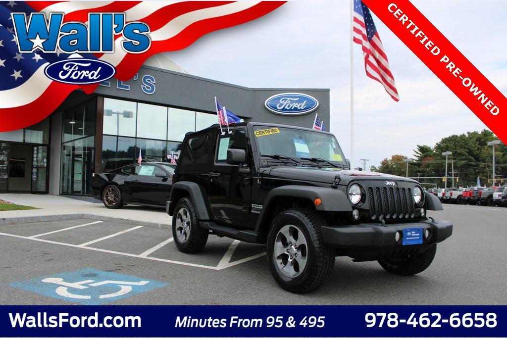 used 2016 Jeep Wrangler car, priced at $14,922