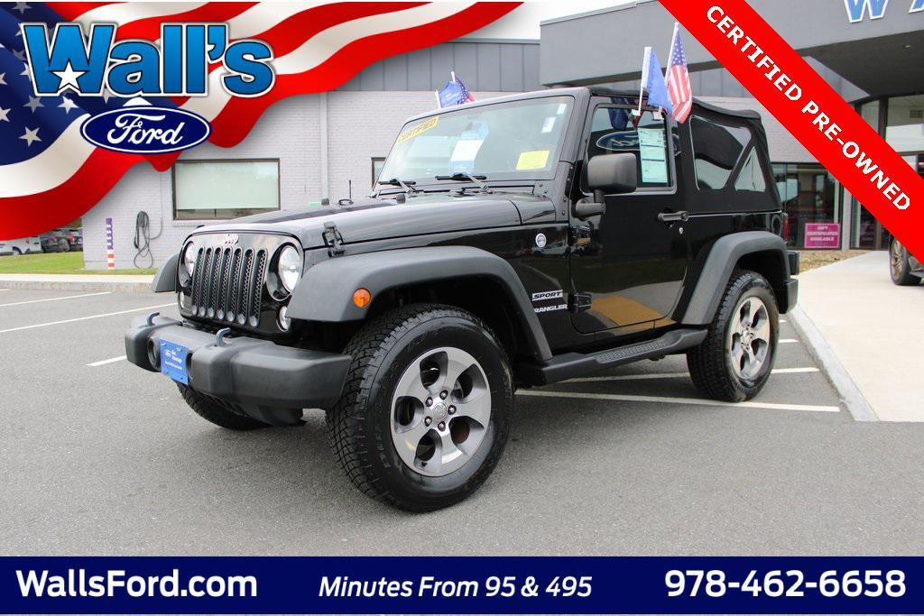 used 2016 Jeep Wrangler car, priced at $16,210