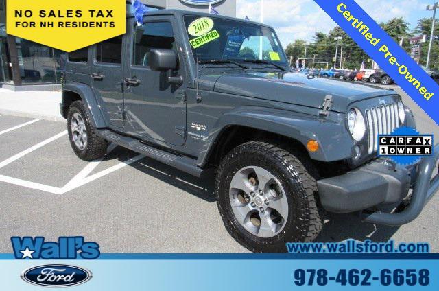 used 2018 Jeep Wrangler JK Unlimited car, priced at $26,156