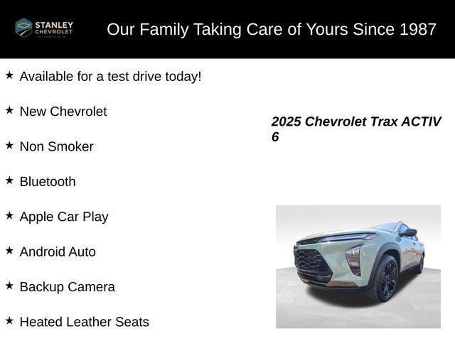 new 2025 Chevrolet Trax car, priced at $26,361