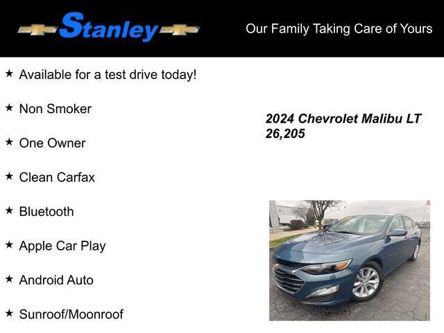 used 2024 Chevrolet Malibu car, priced at $21,998