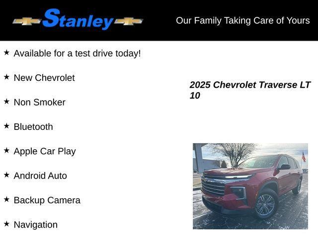 new 2025 Chevrolet Traverse car, priced at $43,840