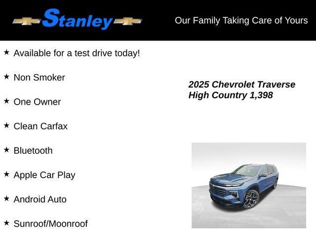 used 2025 Chevrolet Traverse car, priced at $54,279