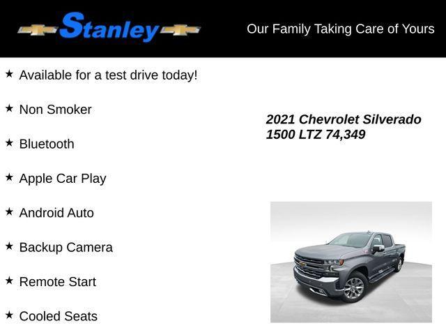 used 2021 Chevrolet Silverado 1500 car, priced at $36,898